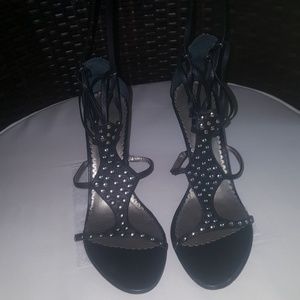 Bebe heeled wedge sandals